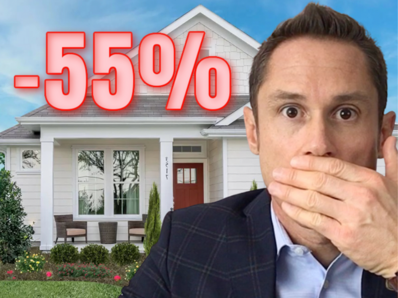 Buyer demand has collapsed 55% and the homes that do sell are sitting on the market 41% longer year over year in Orange County.
